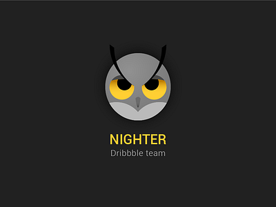 Nighter Logo animal black logo nighter owl