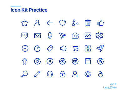 blue Icon Kit blue icon kit
