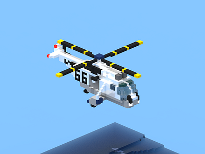 Apollo 11 splashdown helicopter apollo helicopter nasa voxel