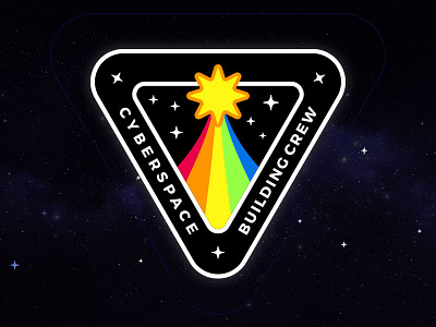 Cyberspace Building Crew Mission Patch cyberspace building crew mission patch