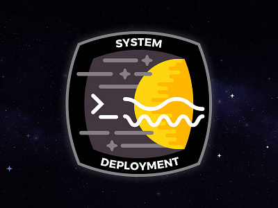 System Deployment Mission Patch cyberspace building crew mission patch