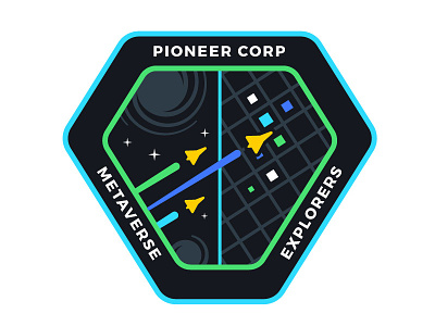 VR/AR Mission Patch cyberspace building crew mission patch