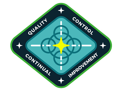 Quality Mission Patch cyberspace building crew mission patch