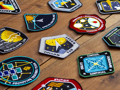 Cyberspace Building Crew Patches cyberspace building crew illustration mission nasa patch