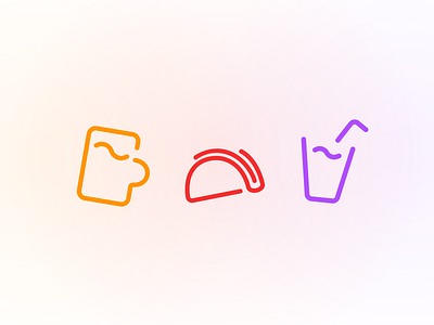 Icons beer drink figma icon lines taco ui