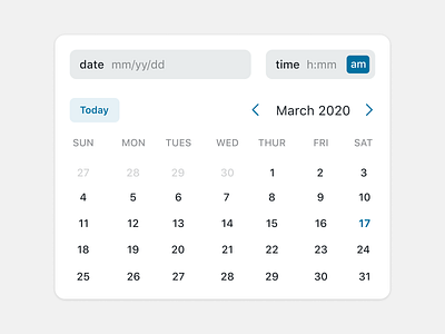 Date Picker calendar date date picker figma time ui wordpress