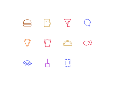 One Line Icons