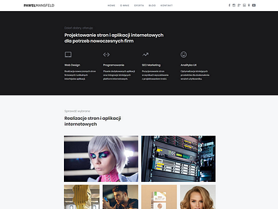 Paweł Mansfeld Portfolio web design web development website
