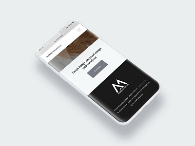 Pawel Mansfeld - Mobile HomePage amp black white iphone x mobile responsive web design web design