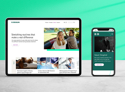 New CX for B. Braun – Brand & UX brand experience branding color cta design figma graphic design logo rebranding typography ui user experience