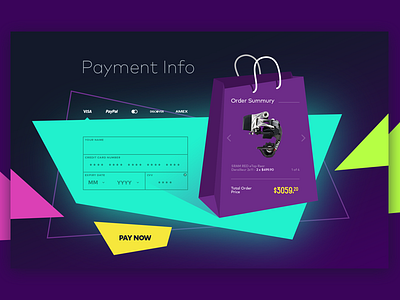 Payment Info billing checkout form payment shopping