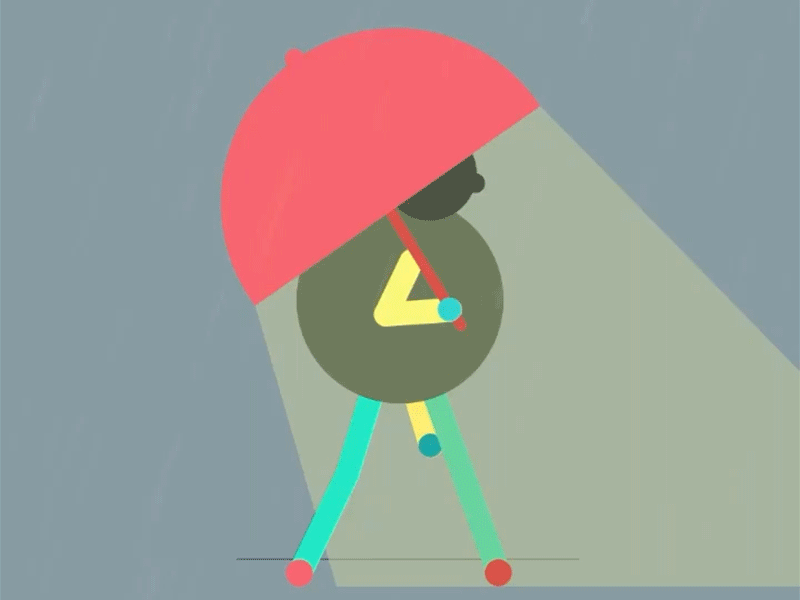 WALKING TEST 02 2d aftereffects andando animando animation characterdesign illustration motiongraphics walkcycle