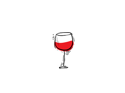 glasso'wine black glass red vector wine