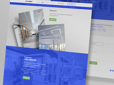 LED Group site design ui ux web design