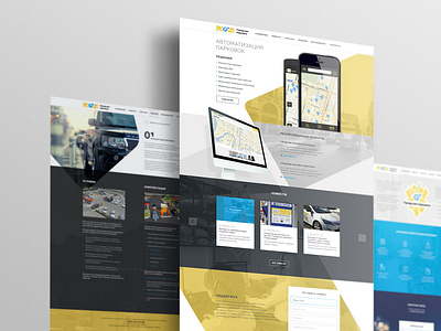 City Parking site design ui ux web web design