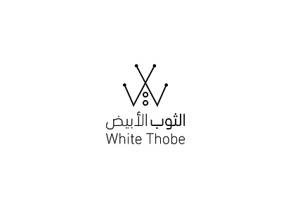 Logo Whit Thobe branding fashion man flat