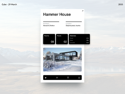 Hammer House app design icon typography ui