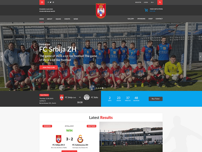 FC Zurich/ Redesign/ Concept design clean design flat interface typography ui ux web webdesign website