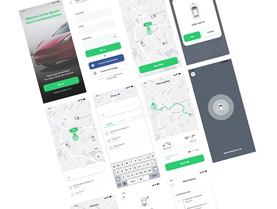 World's Most Experienced Driver - Tesla I UI/UX App Concept ai app app design application artificial intelligence book car clean design driver interface ios mobile product design ride taxi tesla ui ux