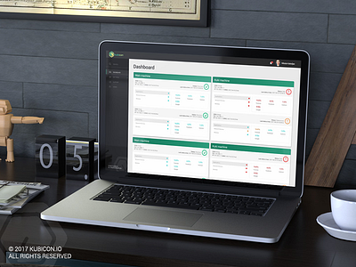 KUBICON.IO - WiFi Monitoring tool Dashboard analytics dashboard design graph grid interface mobile navigation product ui ux wifi