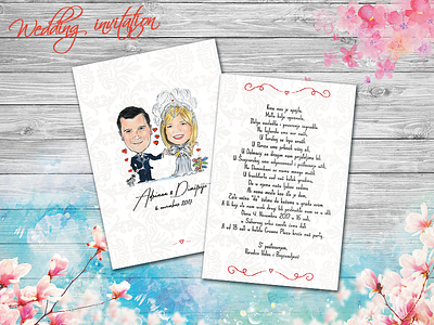 Wedding invitation for my dear friends