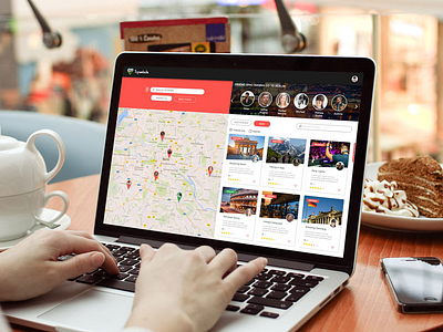 Planning your next trip? :) app clean design people social trip ui ux website