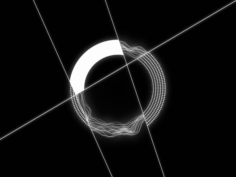 36 Days of Type - Letter O 36days 36daysoftype abstract circle futuristic glow lettero lines logo monotone round type