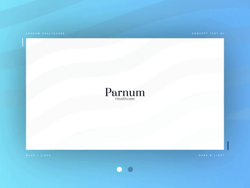 Parnum Branding // Concept 1 animation branding design graphic healthcare lines logo motion pattern typography ui ux vector waves web