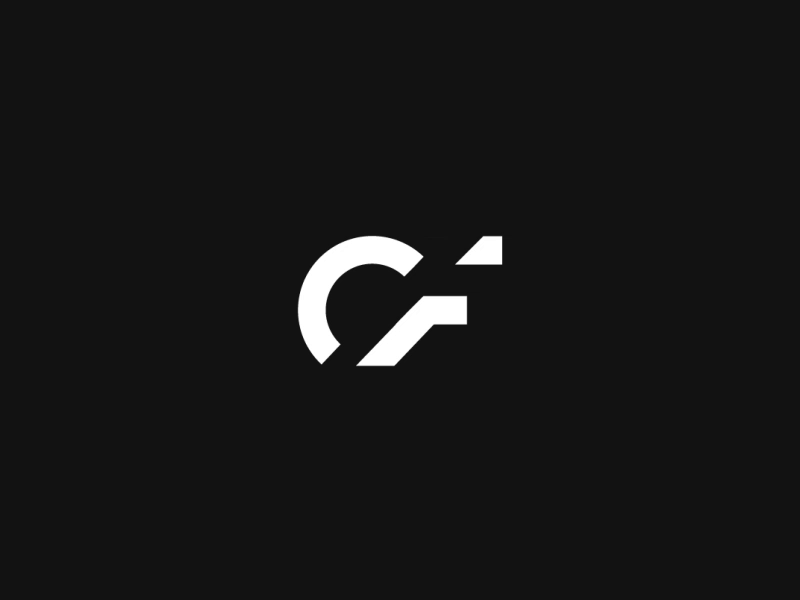 CF Logo ae animation brand branding cf design logo minimal motion web