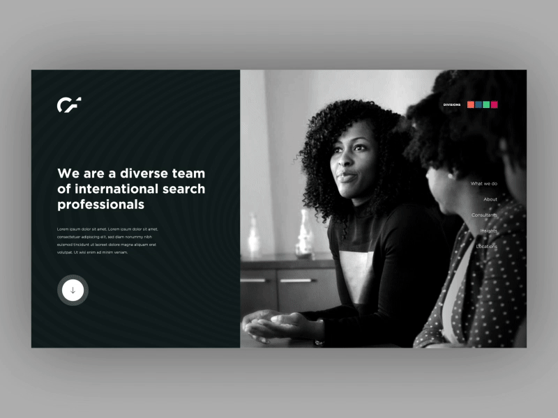 CF Website Mockup