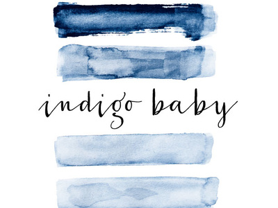 Indigo Baby Logo branding design logo