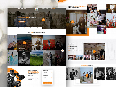 Photo and video studio clean design photo studio ui unique ux video web