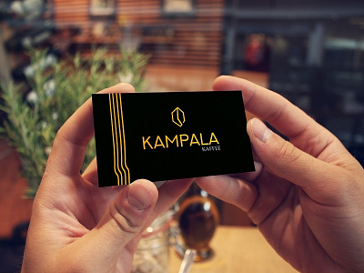 Business card Kampala branding cafe coffee corporate design icon identity logo mockup