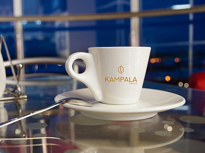 Logo Kampala branding cafe coffee corporate design icon identity logo mockup