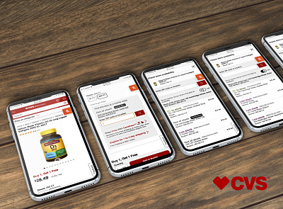 CVS Screens copy design desktop ecommerce mobile responsive ui ux