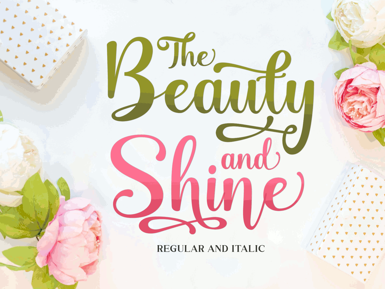 Beauty & Shine / Pretty Script invitation font