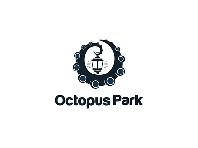 Octopus animal fish flat initial logo java pep octopus park lamp publishing sea simple tentacles wordmark