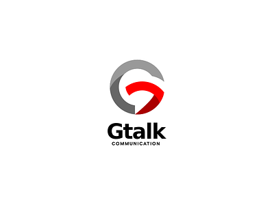 Gtalk communication elegant flat g logo initial messaging app modern simple start up wordmark