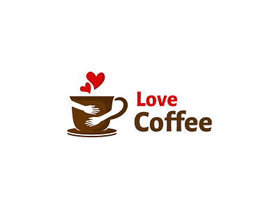 Love Coffee coffee flat heart hug kiss love romantic simple