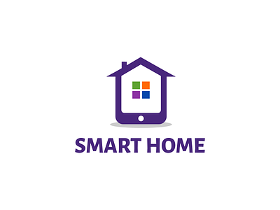 Smart Home app flat fresh home icon modern smart phone software