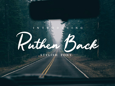 Ruten Back - Stylish Font calligraph classy font custom font fonts logotipe preety script font signature font signatures web fonts