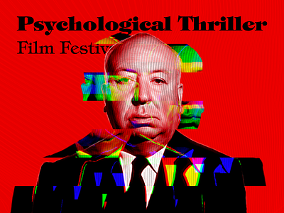 Psychological Thriller Film Festival clean cool design minimal design promo typography ui user inteface ux web design