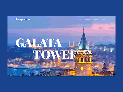 Travel Guide | Istanbul Galata animation cool culture design gif guide istanbul minimal design promo travel typography