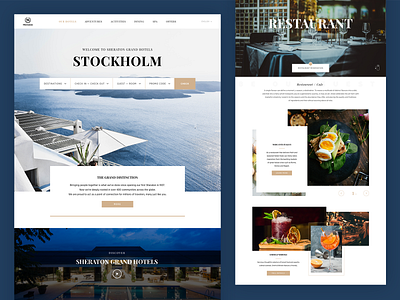Sheraton Grand Hotel Stockholm Concept Web Design
