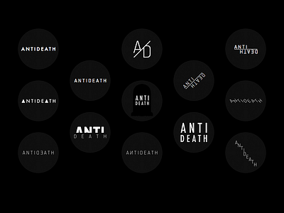 antideath anti antideath black death exploration logo stamp wax