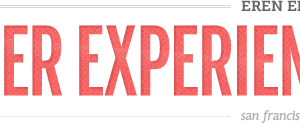 -Er Experie- er experie font header pink red typography