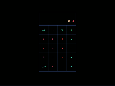 UI for a calculator