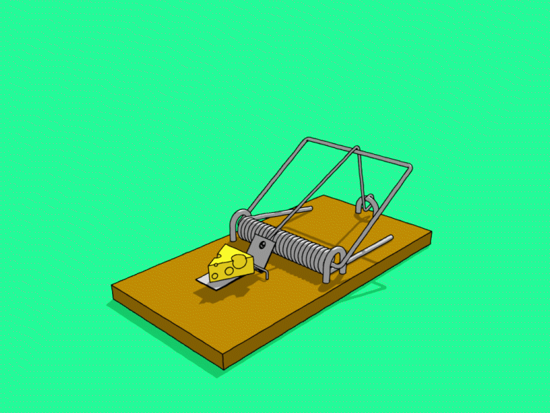 Mouse Trap after effects after effects animation animation blender gif motion animation motion art motion graphics mouse pop snap trap