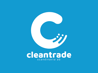 Cleantrade: Logo Design blue branding c clean cleaning cleaning supplies graphic design letter c logo my first logo sweden