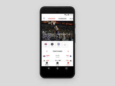 Android Sports Feature android sports ui